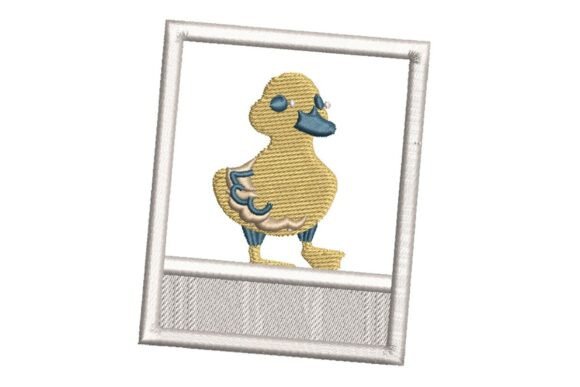 Cute Baby Duck in Photo Frame Embroidery Design Review