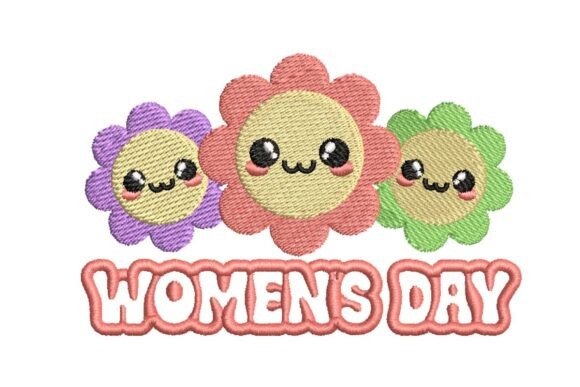 Cute Floral Women’s Day Embroidery Design Review