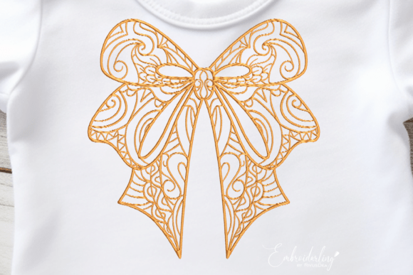 Cute Lace Bow Embroidery Design File Review