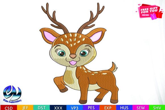 Deer Embroidery Design Review for Apparel
