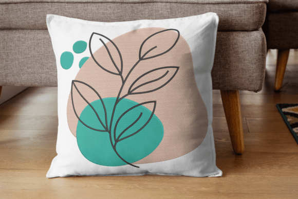 Modern Abstract Leaf Line Art Embroidery Review