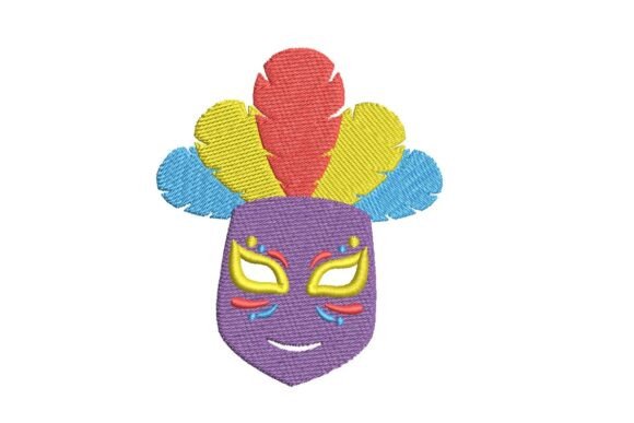 Review: Colorful Feathered Carnival Mask Design