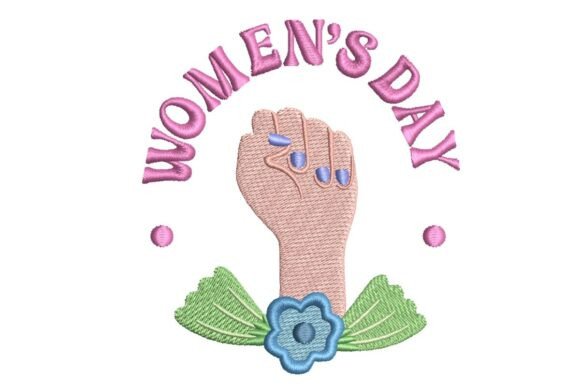 Review: Women’s Day Fist & Floral Embroidery Design