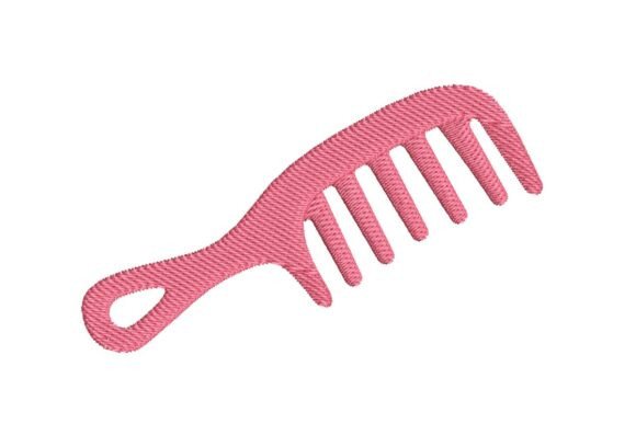 Reviewing the Stylized Hair Comb Embroidery Design
