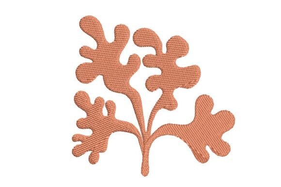 Stylized Rhodymenia Seaweed Embroidery Design Review