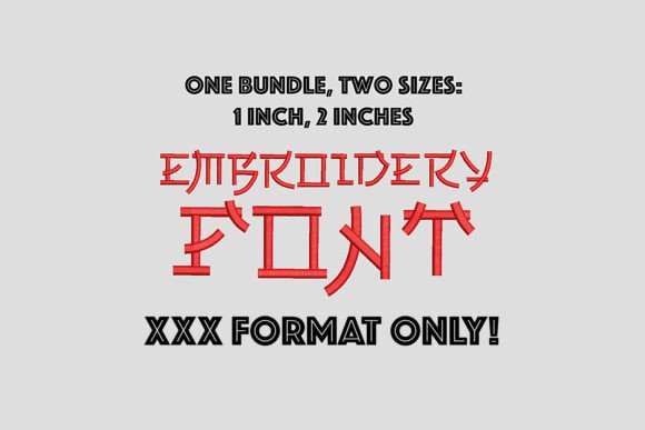 XXX Japanese Style Embroidery Font Review